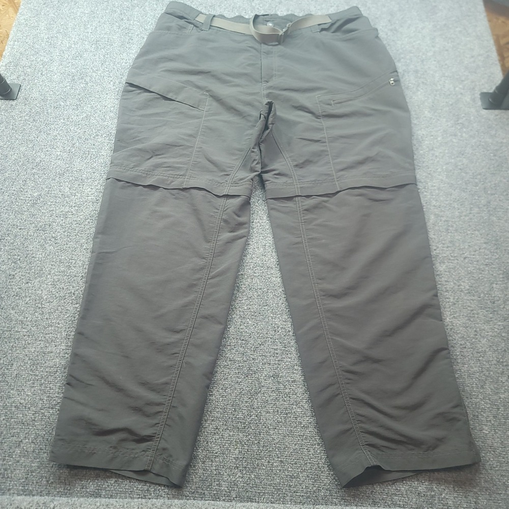 The North Face Mens XXL Gray Convertible Zip Off Hiking Pants Nylon Outdoor